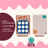 Modern Kids Art - DIY Glückslos Rubbelkarte • Glitzer - ROSA ECK