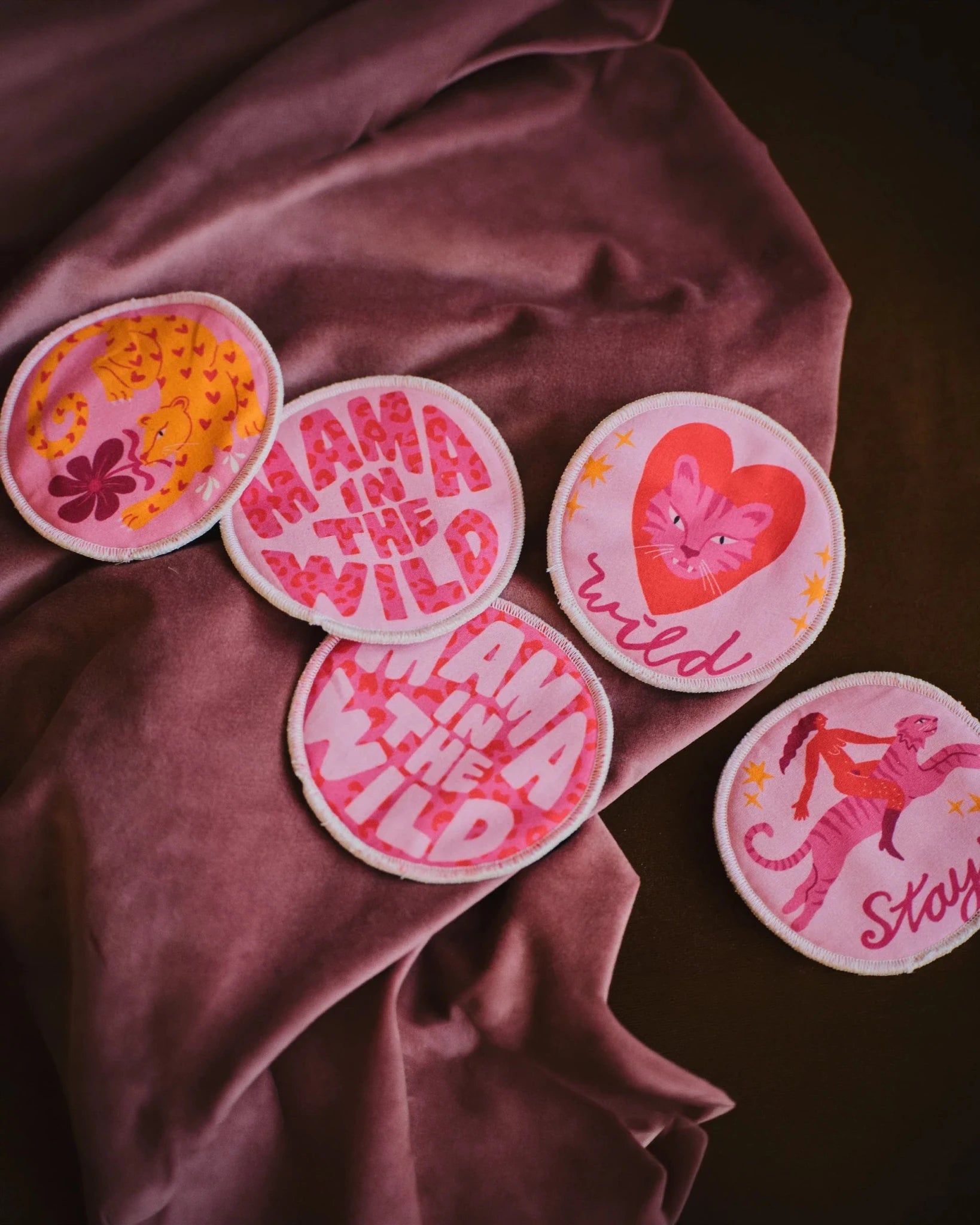 moodie - Waschbare Stilleinlagen (3er - Set) • Stay Wild - ROSA ECK