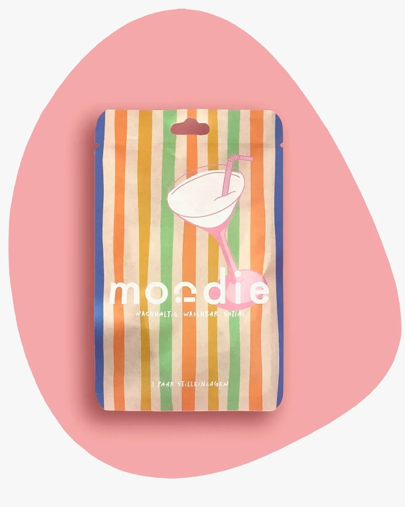 moodie - Waschbare Stilleinlagen • Milkaholic - ROSA ECK