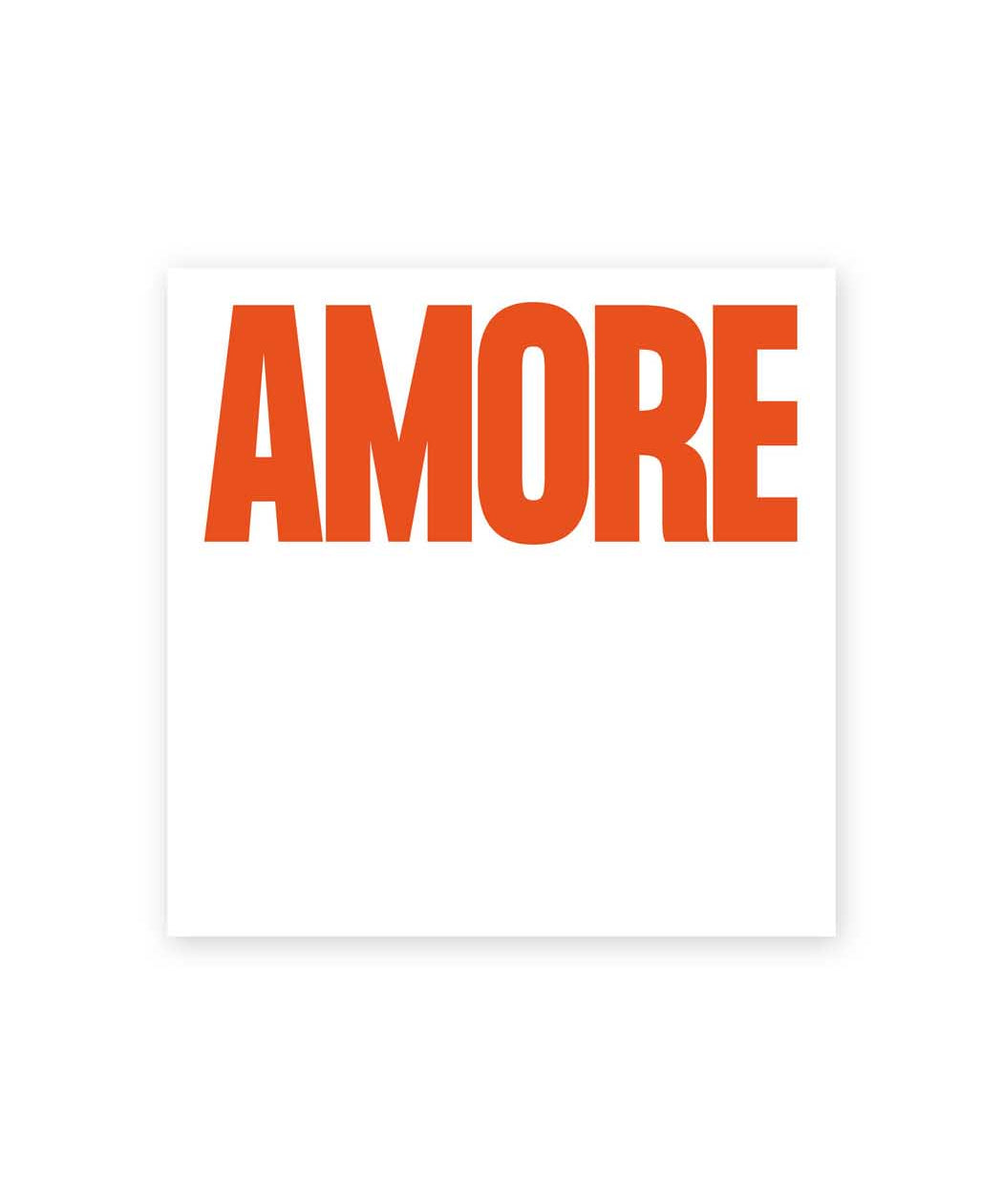 Navucko - AMORE Haftnotizen | Weiß/Rot - Notizblock - ROSA ECK - , ,