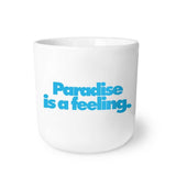 Navucko - PARADISE IS A FEELING. Porzellanbecher - Kaffee - und Teetasse - ROSA ECK - , ,