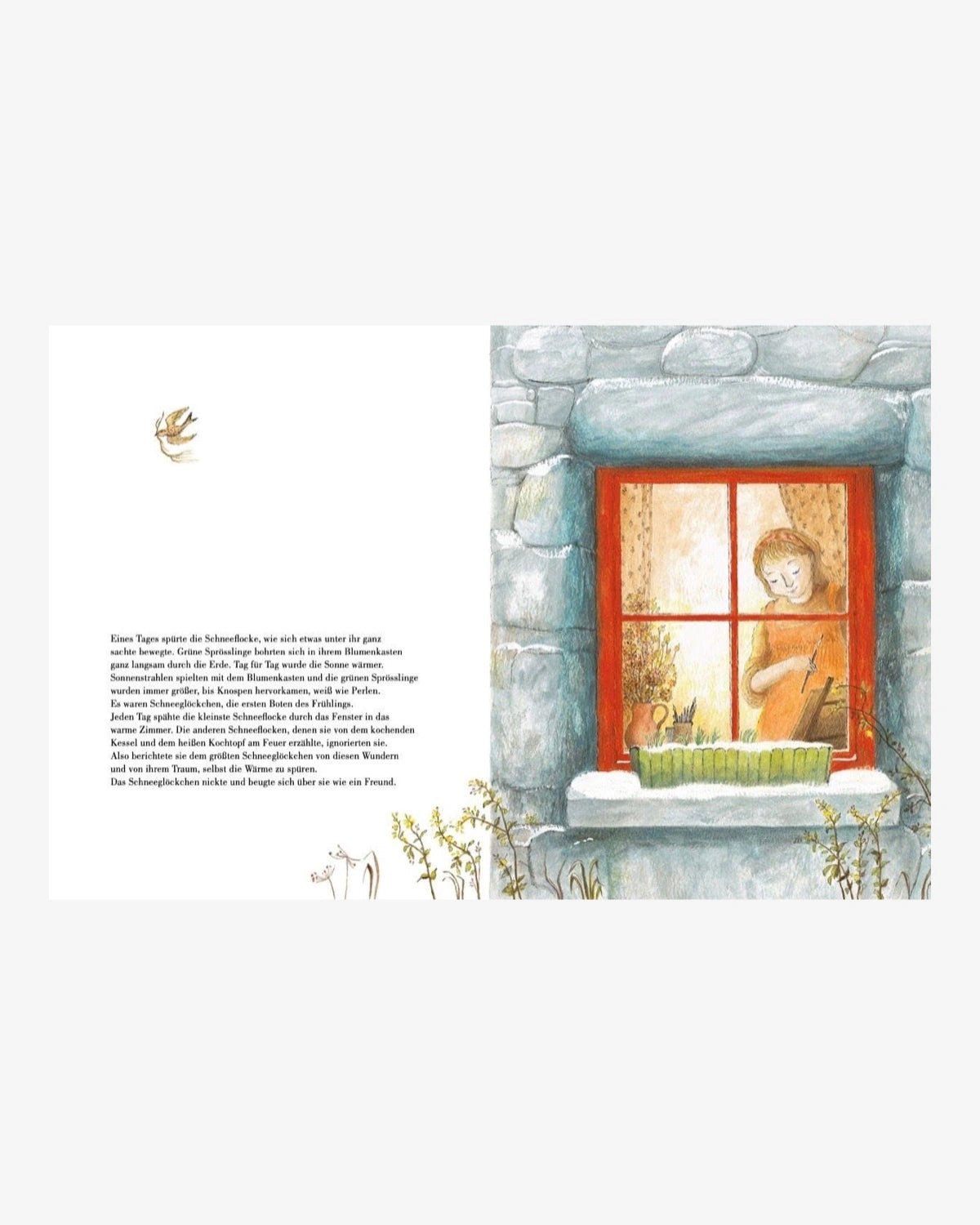 NordSüd Verlag - SCHNEEFLOCKE Kinderbuch - ROSA ECK