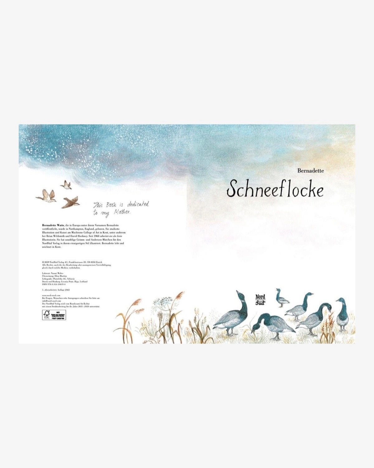 NordSüd Verlag - SCHNEEFLOCKE Kinderbuch - ROSA ECK