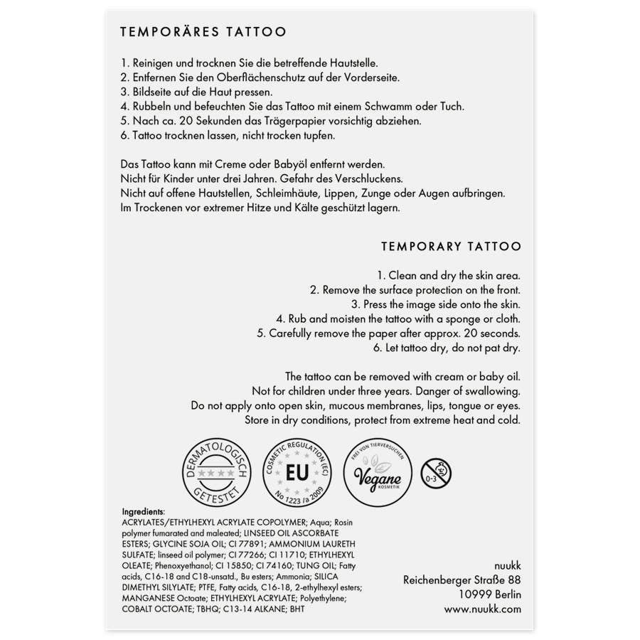 nuukk - KLEINER SPECHT Kindertattoos - ROSA ECK - 1.20, ,