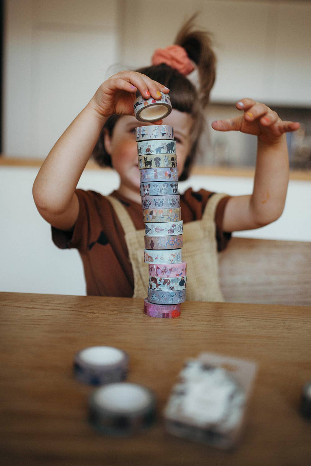 nuukk - HAUSTIERE Washi Tape - ROSA ECK - 1 - 5 €, Rosa, Tiere