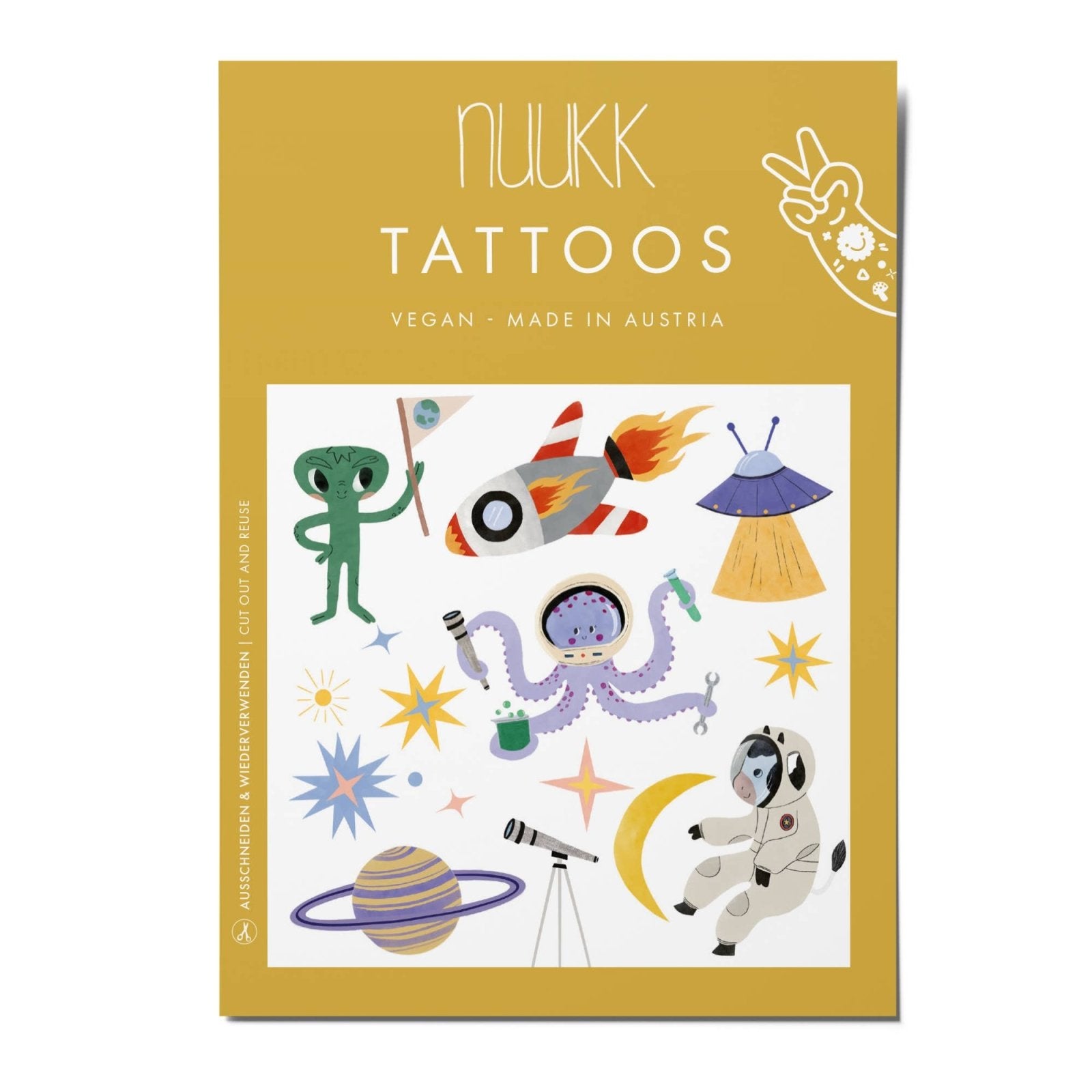 nuukk - Kindertattoos • Weltraum - ROSA ECK
