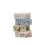 nuukk - LITTLE PIEP Washi Tape - ROSA ECK - Blau, Vogel,