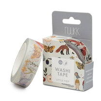 nuukk - LITTLE PIEP Washi Tape - ROSA ECK - Blau, Vogel,