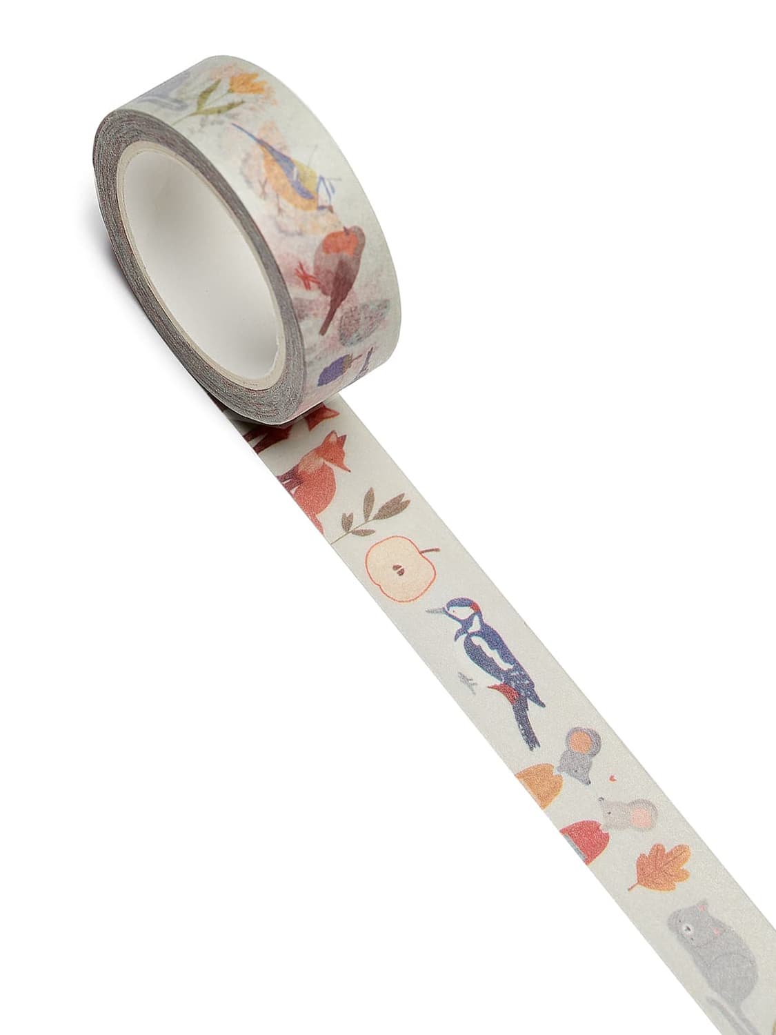 nuukk - LITTLE PIEP Washi Tape - ROSA ECK - Blau, Vogel,