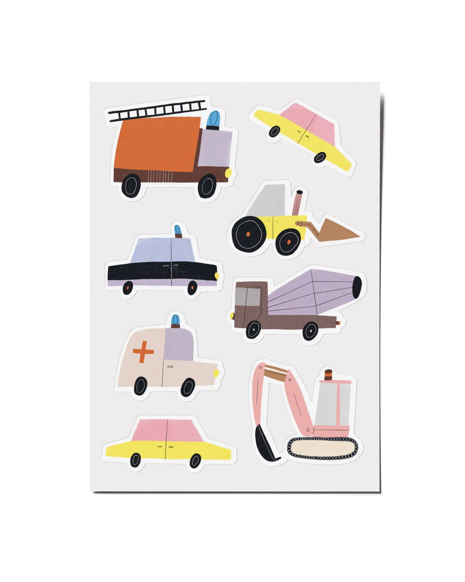 nuukk - Stickerbogen • Autos - Sticker - ROSA ECK Concept Store