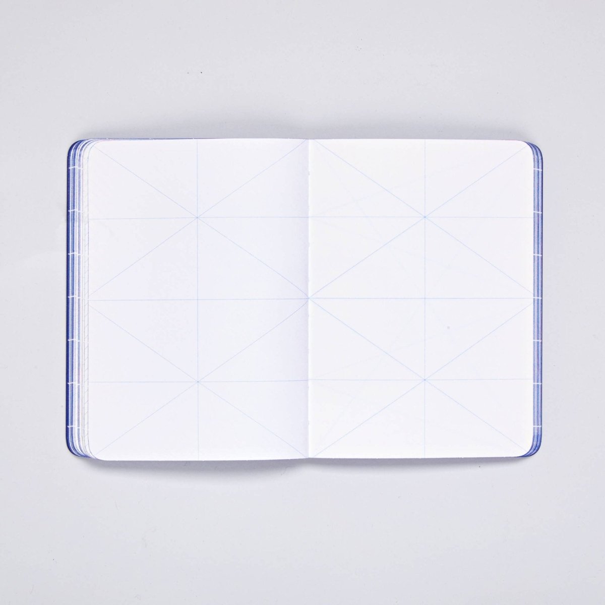 nuuna - BREAK THE GRID Notebook (A6+) Blau - ROSA ECK - Blau, Papier, S