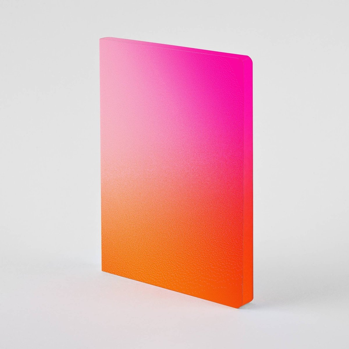 nuuna - COLOUR CLASH Notizbuch (A5+) Burn - ROSA ECK - L, Orange, Rosa