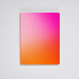 nuuna - COLOUR CLASH Notizbuch (A5+) Burn - ROSA ECK - L, Orange, Rosa
