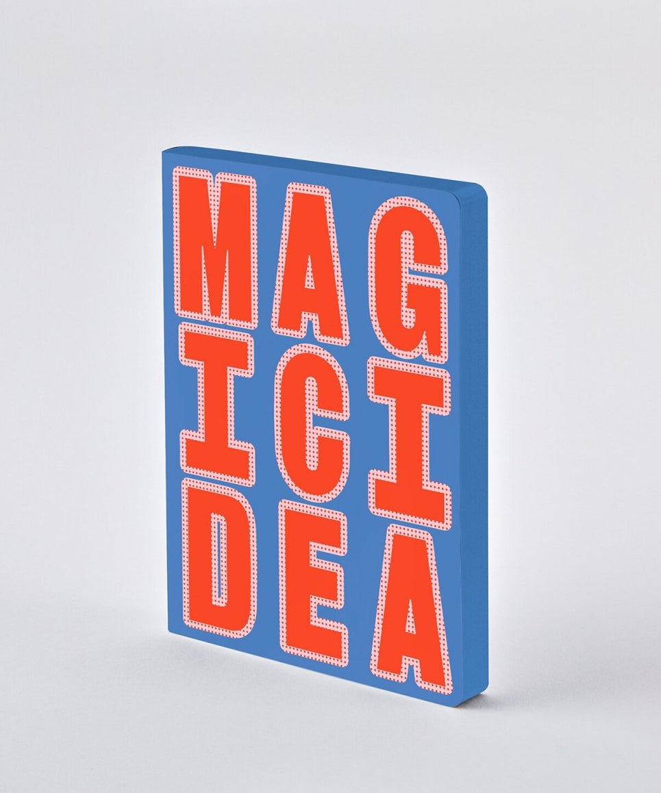 nuuna - GRAPHIC GLOW Notizbuch (A5+) Magic Idea - ROSA ECK - Buch, L,