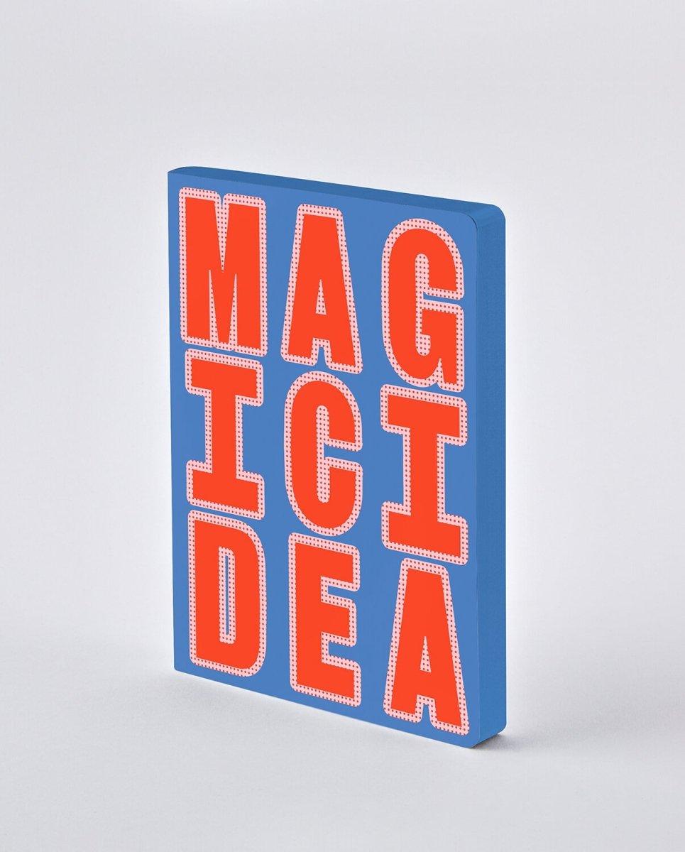 nuuna - GRAPHIC GLOW Notizbuch (A5+) Magic Idea - ROSA ECK - Buch, L,