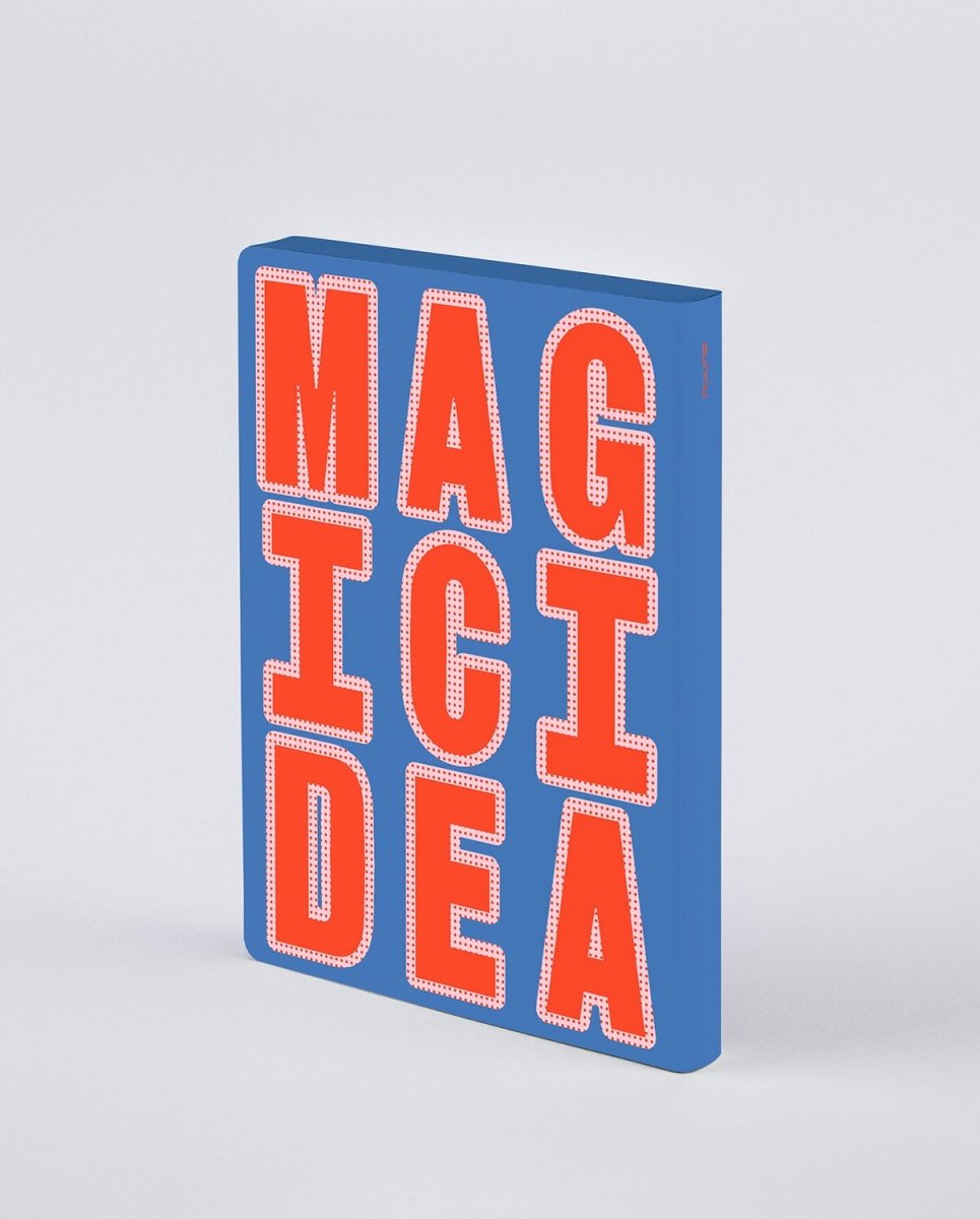 nuuna - GRAPHIC GLOW Notizbuch (A5+) Magic Idea - ROSA ECK - Buch, L,