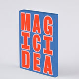 nuuna - GRAPHIC GLOW Notizbuch (A5+) Magic Idea - ROSA ECK - Buch, L,