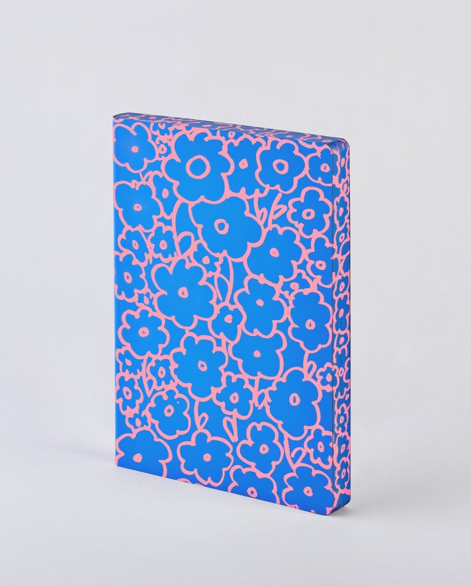 nuuna - GRAPHIC Notizbuch (A5+) Flower Power - ROSA ECK - Buch, L,