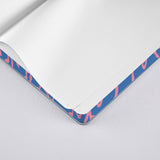 nuuna - GRAPHIC Notizbuch (A6+) Flower Power - ROSA ECK - Blau, Rosa, S
