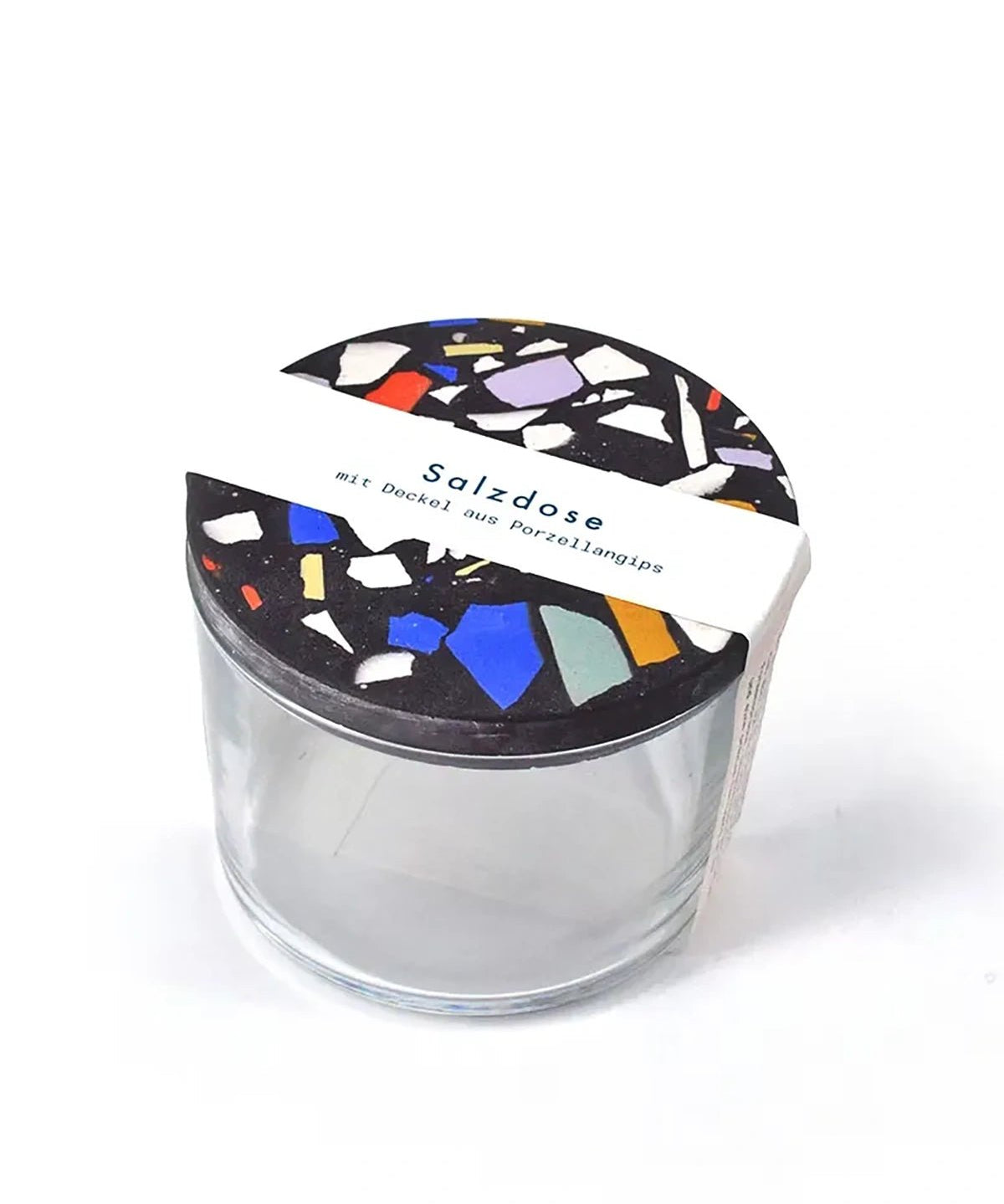 objet vague - BOLD Terrazzo Salzdose (220 ml) • Schwarz - ROSA ECK