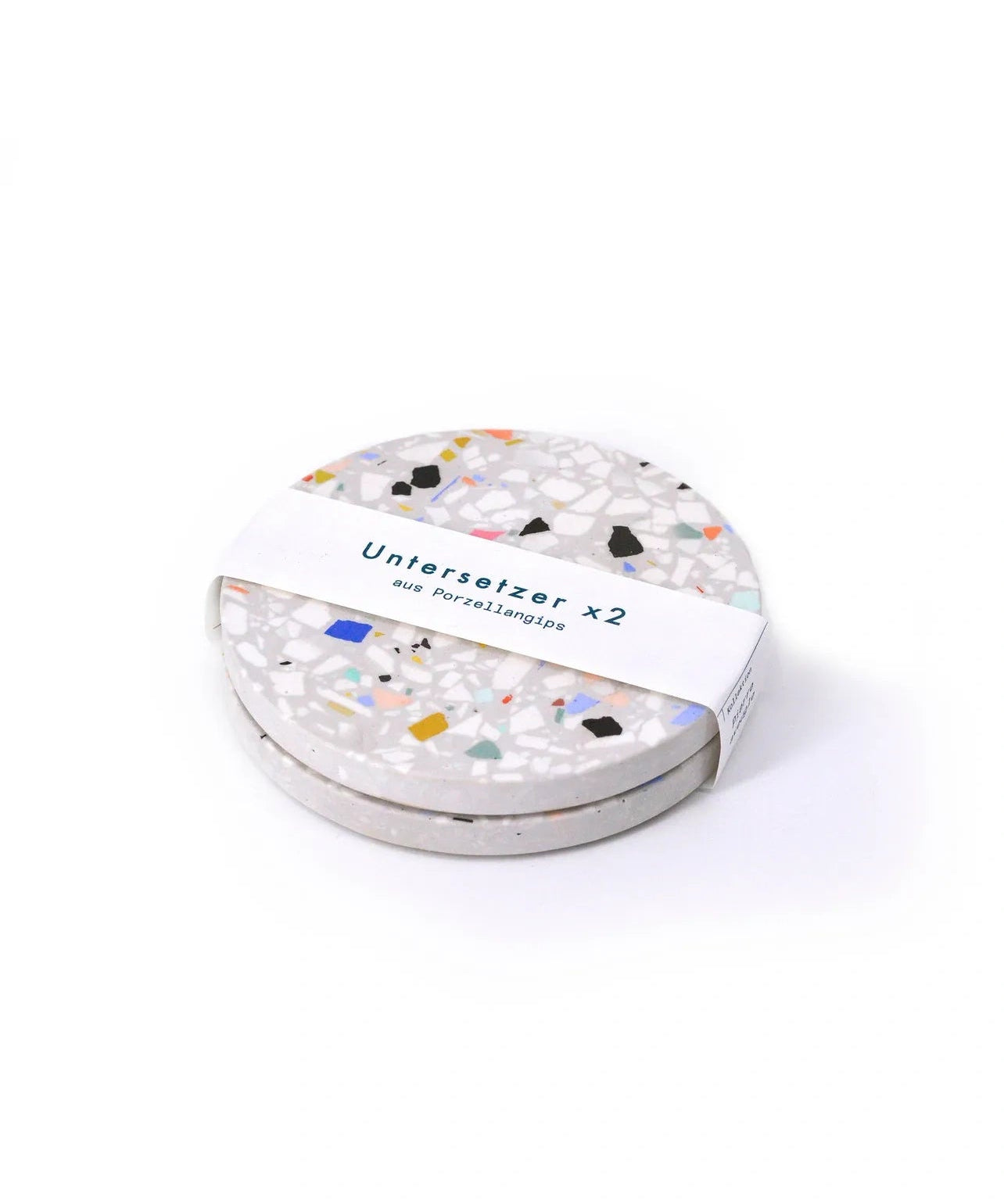 objet vague - Terrazzo Untersetzer (2er-Set) • Grau - ROSA ECK