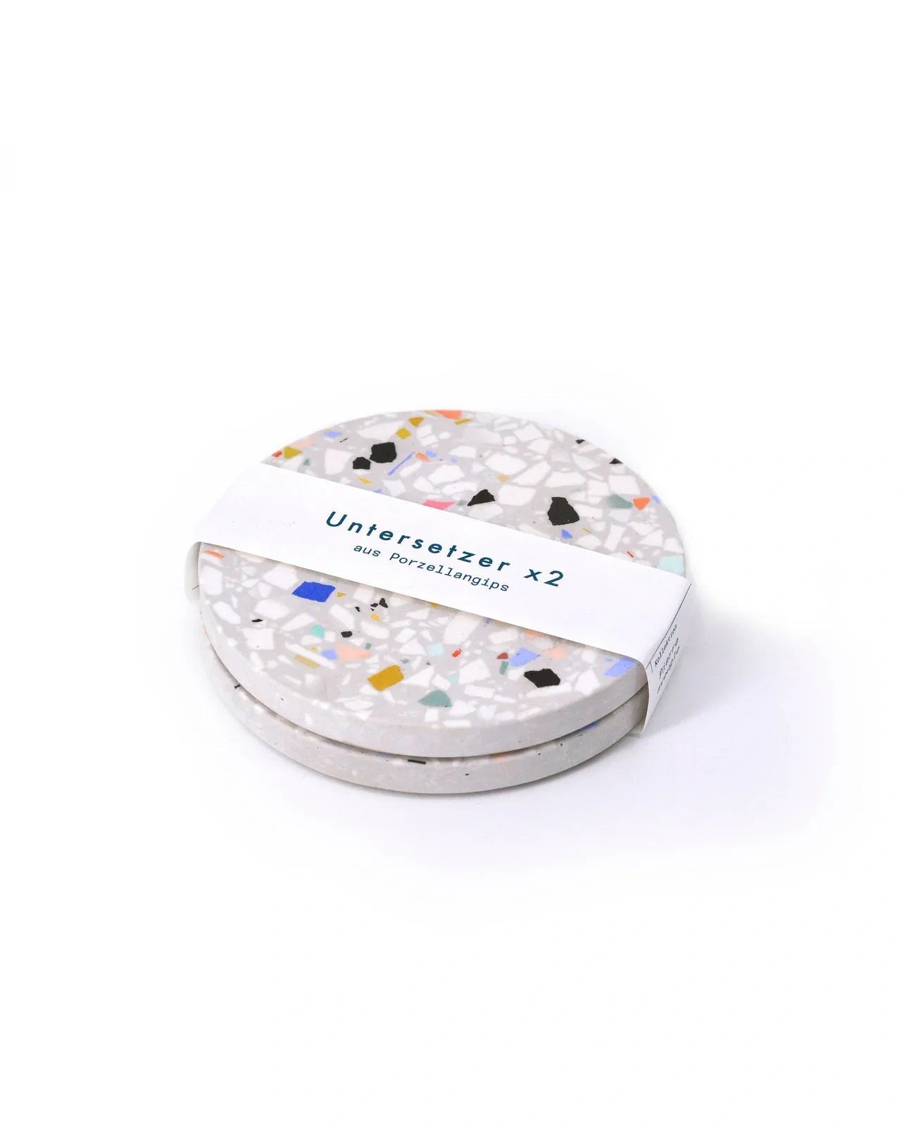 objet vague - Terrazzo Untersetzer (2er-Set) • Grau - ROSA ECK