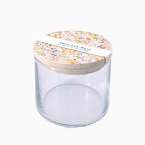 objet vague - Terrazzo Vorratsdose (700 ml) • Creme - Ocker - Dose - ROSA ECK Concept Store