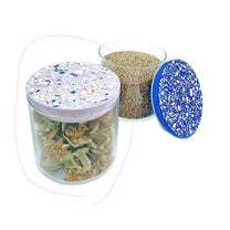 objet vague - Terrazzo Vorratsdose (700 ml) • Flieder - ROSA ECK