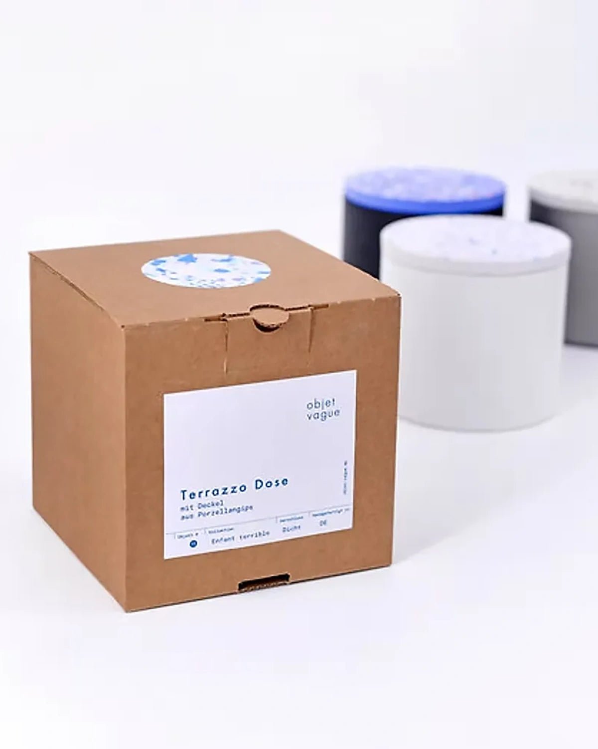 objet vague - Terrazzo Vorratsdose (700 ml) • Flieder - ROSA ECK