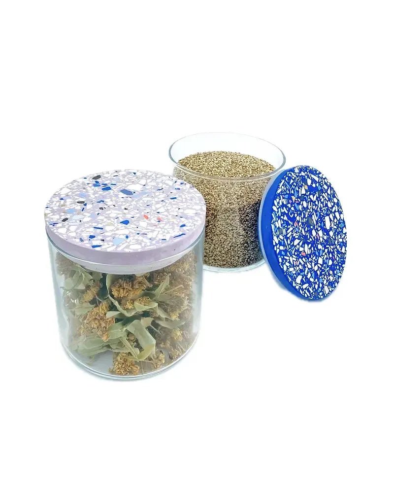 objet vague - Terrazzo Vorratsdose (700 ml) • Rosa - Dose - ROSA ECK Concept Store