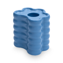 Octaevo - FLORA Großer Kerzenhalter | Blue - ROSA ECK - Blau, ,