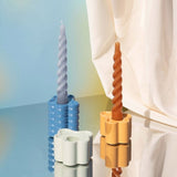 Octaevo - FLORA Kleiner Kerzenhalter | Tangerine - ROSA ECK - Gelb, Orange,