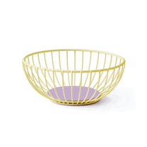 Octaevo - IRIS Obstkorb (⌀ 19 cm) Gelb/Lila - ROSA ECK - Gelb, Lila,