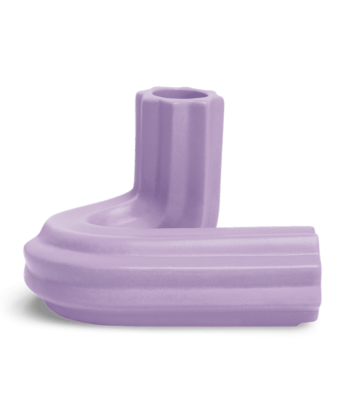 Octaevo - TEMPLO Kerzenhalter | Lilac - ROSA ECK - Lila, ,