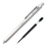 OHTO - GS01 Kugelschreiber zum Nachfüllen | Silber - ROSA ECK - Stift, ,