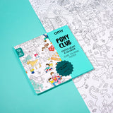 OMY - Ausmalposter • Pony Club - ROSA ECK