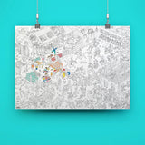 OMY - Ausmalposter • Pony Club - ROSA ECK