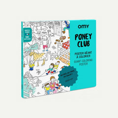 OMY - Ausmalposter • Pony Club - ROSA ECK