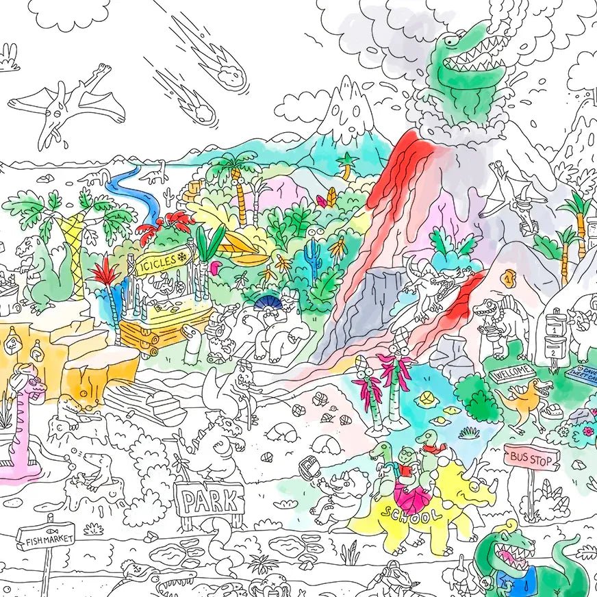 OMY - Riesenposter • Dinos - ROSA ECK