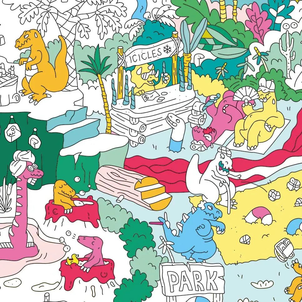 OMY - Riesenposter • Dinos - ROSA ECK