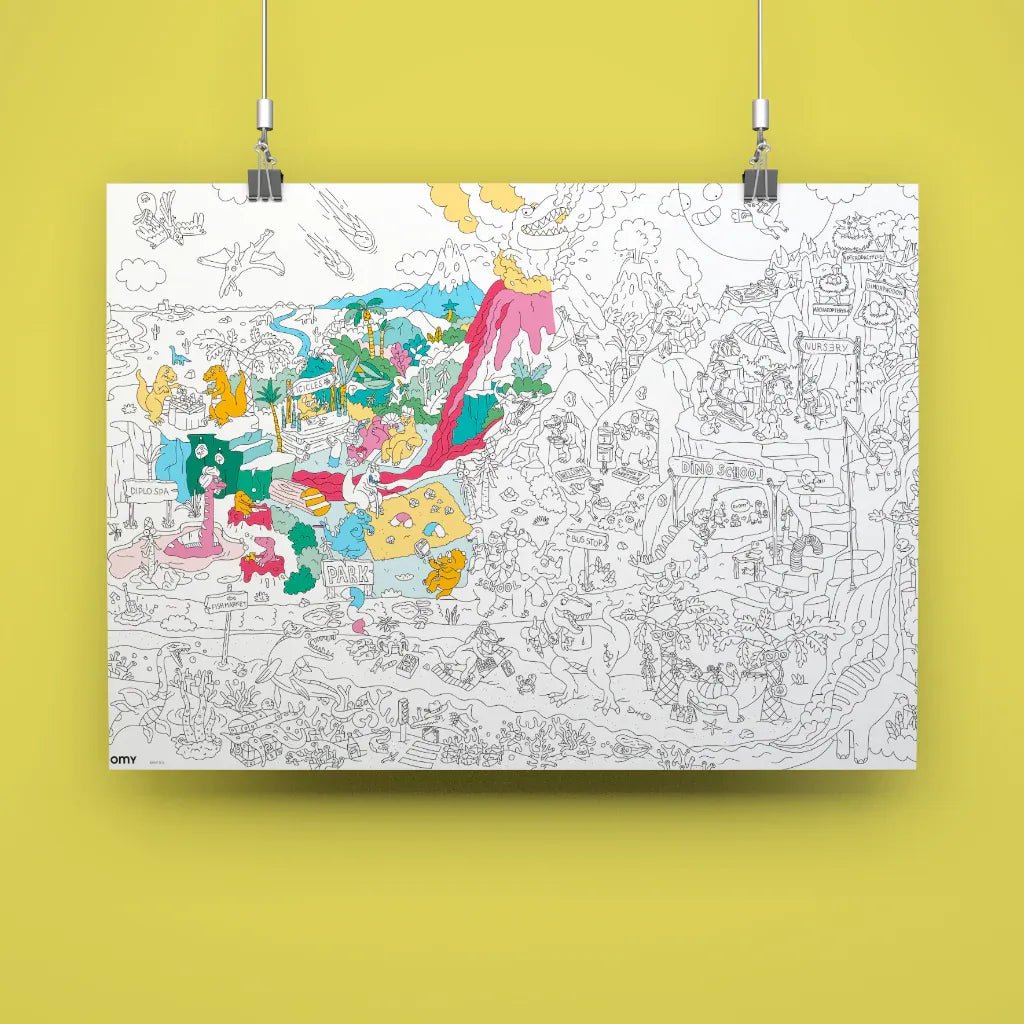 OMY - Riesenposter • Dinos - ROSA ECK