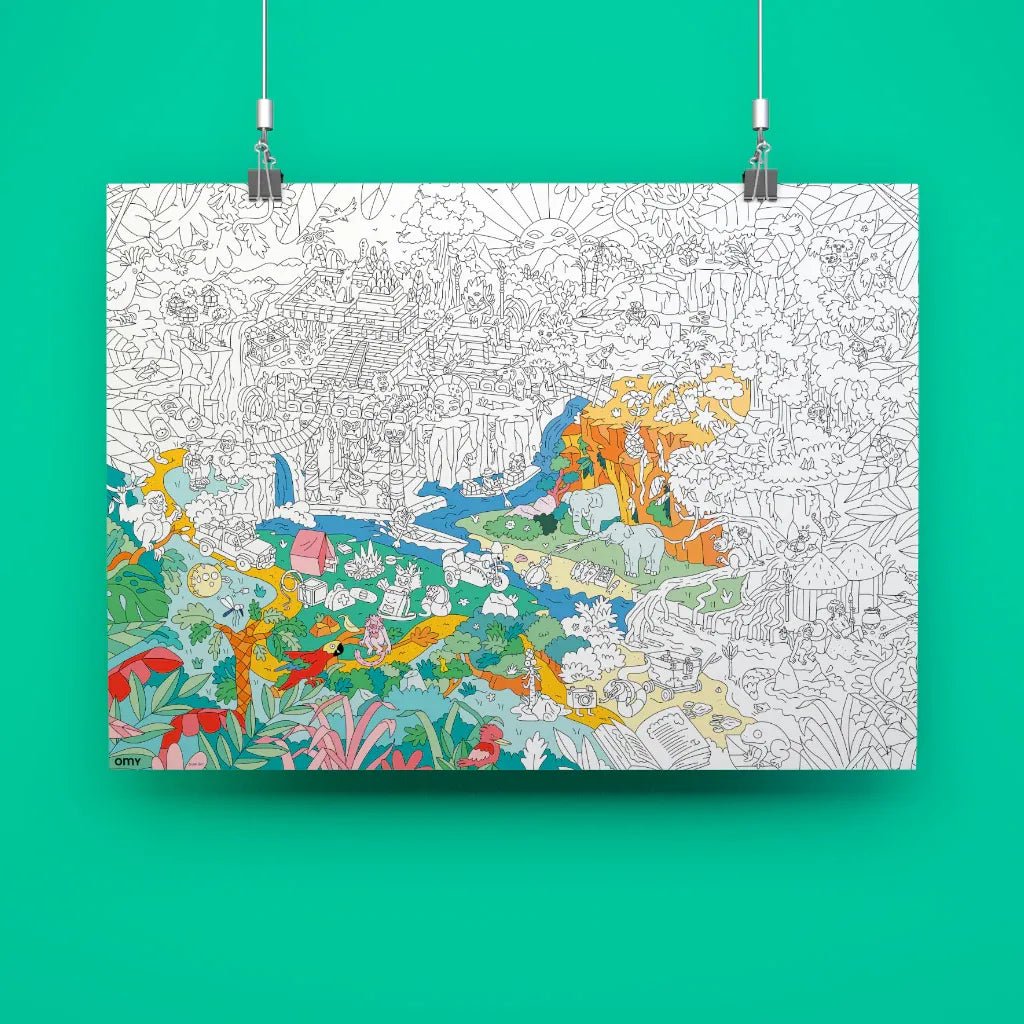OMY - Riesenposter • Jungle - ROSA ECK