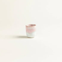 onomao - TRADITIONELL Espressobecher Rosé Dipped - ROSA ECK - Becher, Rosa,