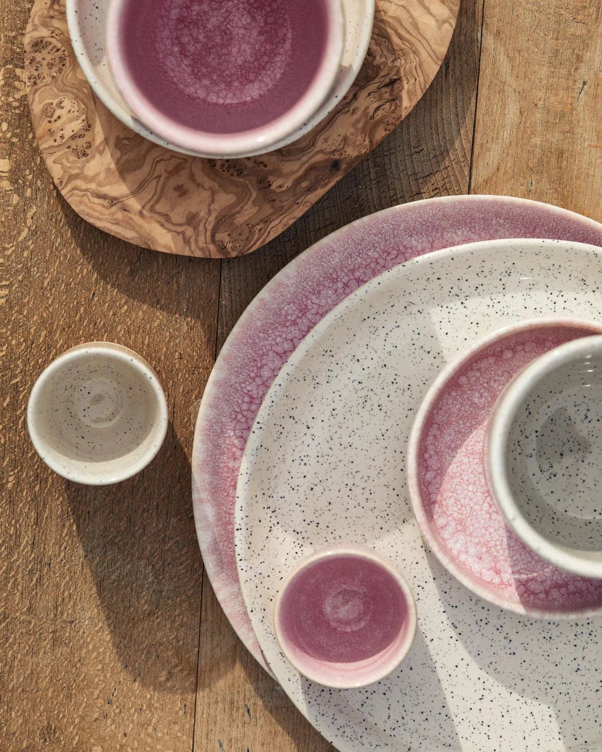 onomao - TRADITIONELL Espressobecher Rosé - ROSA ECK - Becher, Rosa,