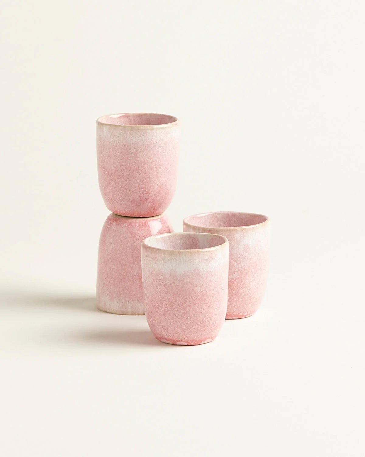 onomao - TRADITIONELL Espressobecher Rosé - ROSA ECK - Becher, Rosa,