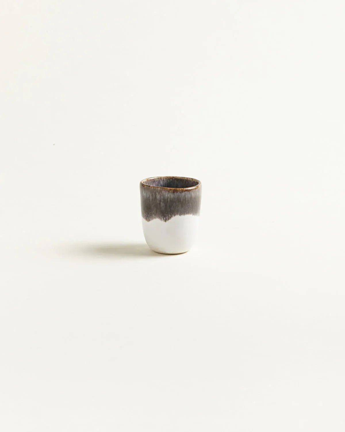 onomao - TRADITIONELL Espressobecher • Steingrau Dipped - Espressotasse - ROSA ECK