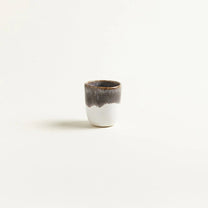 onomao - TRADITIONELL Espressobecher • Steingrau Dipped - Espressotasse - ROSA ECK