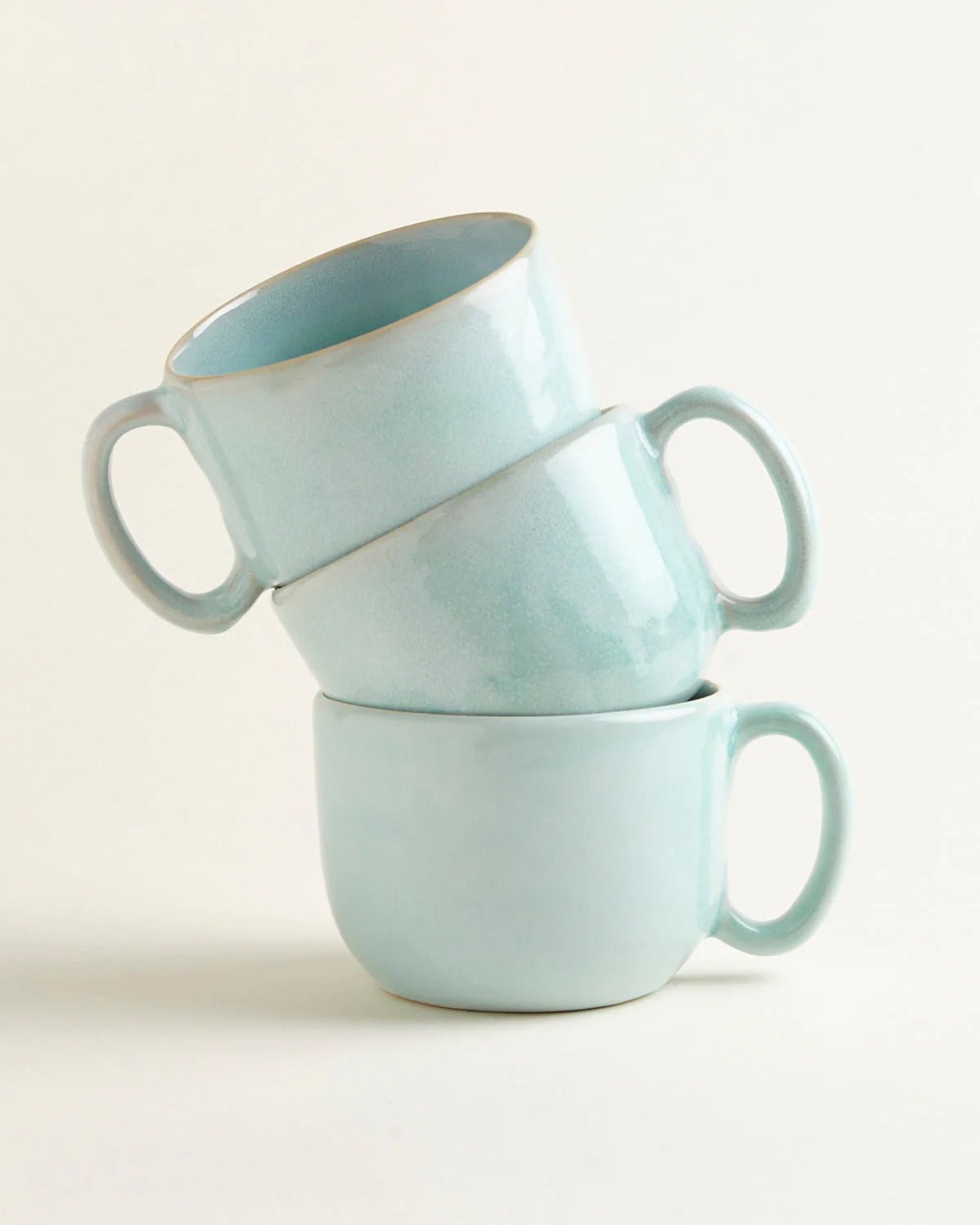 onomao - TRADITIONELL Große Tasse (550 ml) Türkis - ROSA ECK - Türkis, ,
