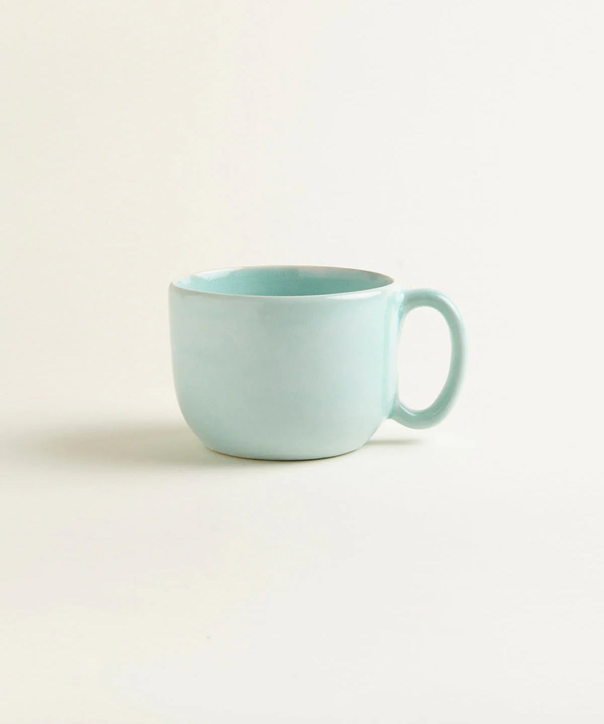 onomao - TRADITIONELL Große Tasse (550 ml) Türkis - ROSA ECK - Türkis, ,