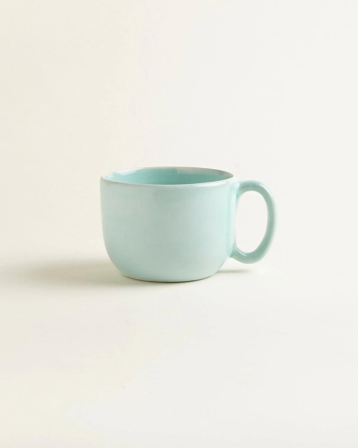 onomao - TRADITIONELL Große Tasse (550 ml) Türkis - ROSA ECK - Türkis, ,